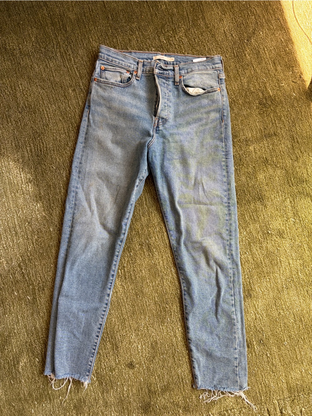 Wedge Light Blue High-Rise Women's Jeans